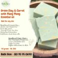 Green Clay & Carrot with Ylang Ylang Essential oil Soap (100g)